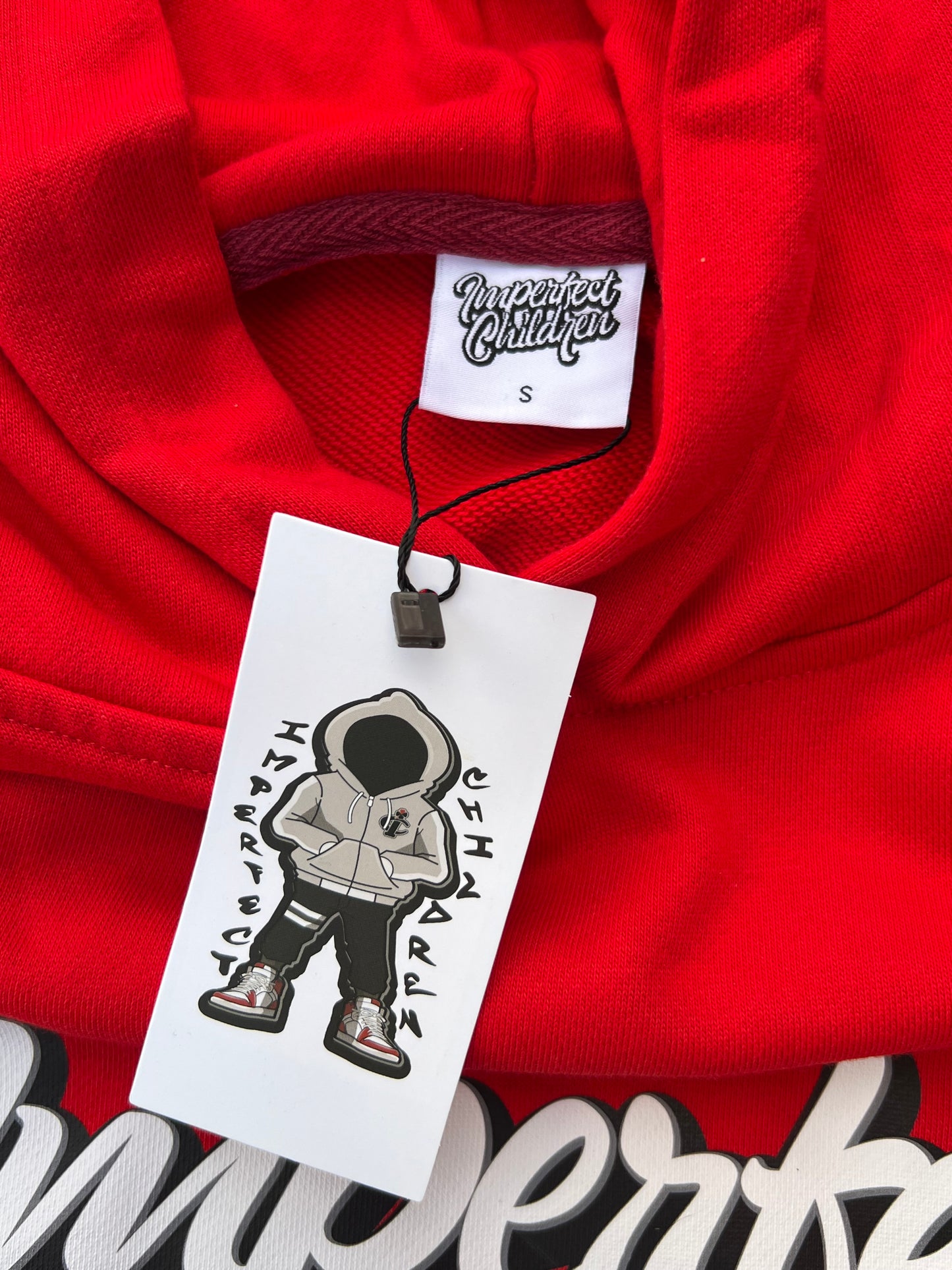 "NEW FAMILY" Red Hoodie